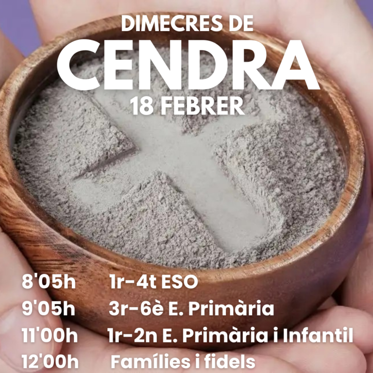 18 de febrer: Dimecres de Cendra